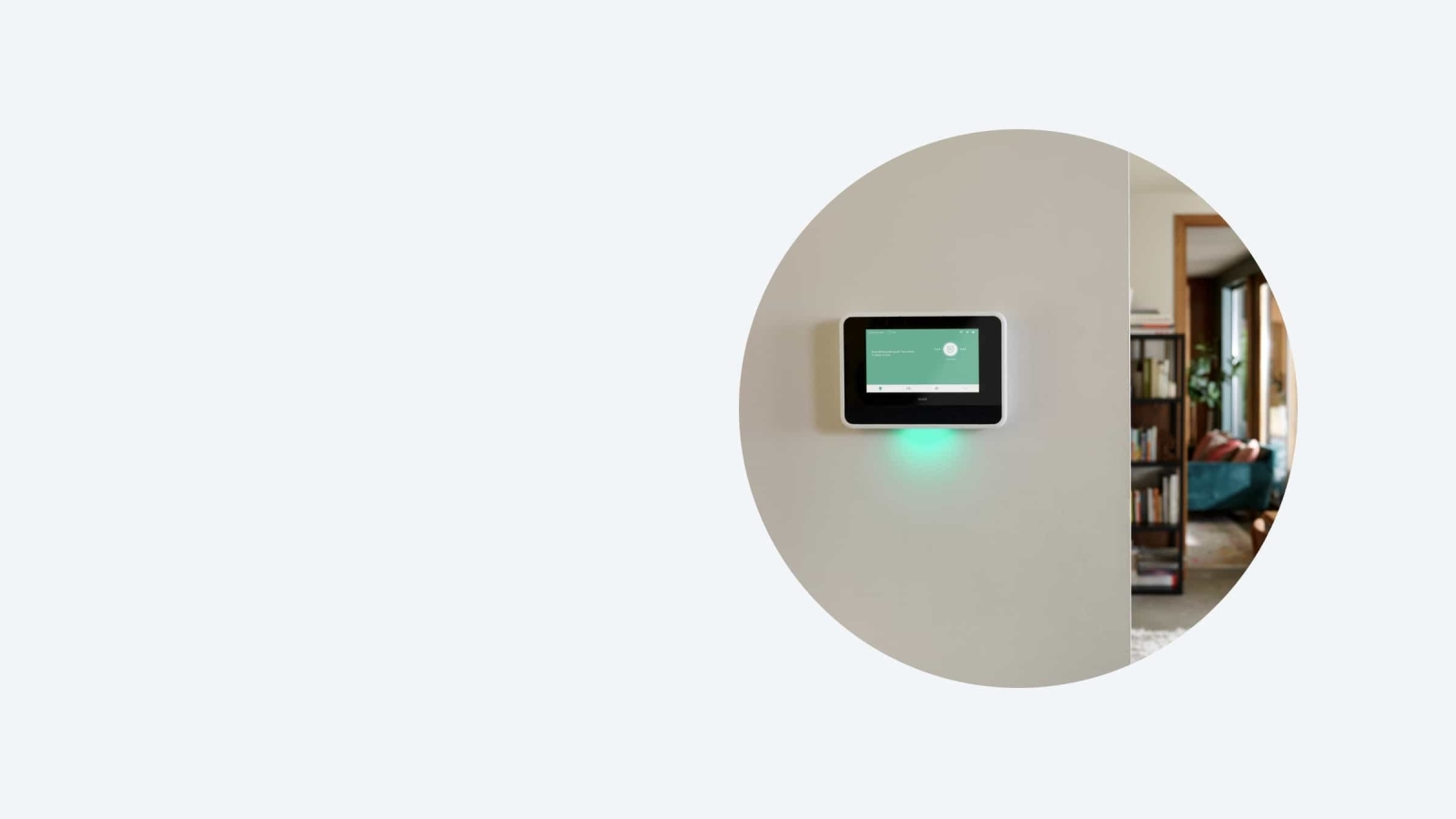 Smart Hub on a white wall in a home